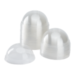 [1,000 ct] Plastic Dome Cup Lids | PET | 98 mm - Image 2