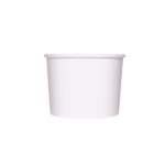 [1,000 ct] 10 oz Paper Food Containers | 96 mm | White - Image 2