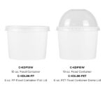 [1,000 ct] 10 oz Paper Food Containers | 96 mm | White - Image 11