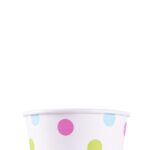 [1,000 ct] 12 oz Paper Food Containers | 100 mm | Dots Print - Image 3