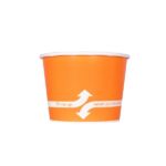 [1,000 ct] 12 oz Paper Food Containers | 100 mm | Orange - Image 2