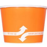 [1,000 ct] 12 oz Paper Food Containers | 100 mm | Orange - Image 4