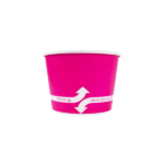 [1,000 ct] 12 oz Paper Food Containers | 100 mm | Pink - Image 2