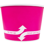 [1,000 ct] 12 oz Paper Food Containers | 100 mm | Pink - Image 4