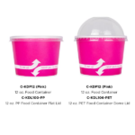 [1,000 ct] 12 oz Paper Food Containers | 100 mm | Pink - Image 10