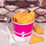 [1,000 ct] 12 oz Paper Food Containers | 100 mm | Pink