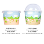 [1,000 ct] 12 oz Paper Food Containers | 100 mm | Safari Print - Image 5