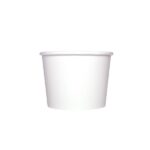 [1,000 ct] 12 oz Paper Food Containers | 100 mm | White - Image 2