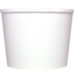 [1,000 ct] 12 oz Paper Food Containers | 100 mm | White - Image 4