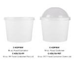 [1,000 ct] 16 oz Paper Food Containers | 112 mm | White - Image 8