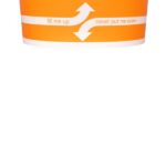 [600 ct] 20 oz Paper Food Containers | 127 mm | Orange - Image 7