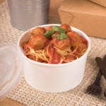 [600 ct] 24 oz Paper Food Containers | 142 mm | White