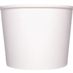 [600 ct] 32 oz Paper Food Containers | 142 mm | White - Image 2
