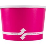 [1,000 ct] 4 oz Paper Food Containers | 76 mm | Pink - Image 4