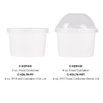 [1,000 ct] 4 oz Paper Food Containers | 76 mm | White - Image 4