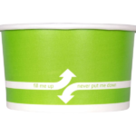 [1,000 ct] 5 oz Paper Food Containers | 87 mm | Green - Image 4