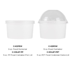 [1,000 ct] 5 oz Paper Food Containers | 87 mm | White - Image 6