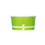 [1,000 ct] 6 oz Paper Food Containers | 96 mm | Green - Image 2