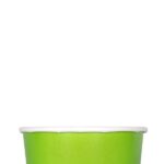 [1,000 ct] 6 oz Paper Food Containers | 96 mm | Green - Image 3
