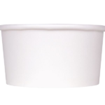 [1,000 ct] 6 oz Paper Food Containers | 96 mm | White - Image 4
