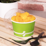 [1,000 ct] 8 oz Paper Food Containers | 95 mm | Green