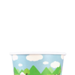 [1,000 ct] 8 oz Paper Food Containers | 95 mm | Safari Print - Image 3