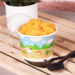 [1,000 ct] 8 oz Paper Food Containers | 95 mm | Safari Print