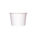 [1,000 ct] 8 oz Paper Food Containers | 95 mm | White - Image 5
