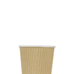 [1000 ct] 4 oz Paper Coffee Cups | Ripple | 62 mm | Kraft - Image 4
