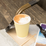 [500 ct] 12 oz Paper Coffee Cups | Ripple | 90 mm | Kraft