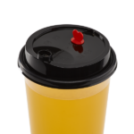 [1,000 ct] Plastic Dome Sip Lids | 90 mm | For 16/24 oz Tall Premium PP Cups | Black - Image 9
