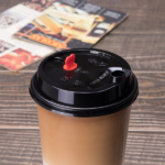 [1,000 ct] Plastic Dome Sip Lids | 90 mm | For 16/24 oz Tall Premium PP Cups | Black - Image 4