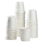 [500 ct] 10 oz Paper Coffee Cups | Wrapped Insulated | 90 mm | White - Image 2