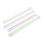 [2,000 ct] Clear Boba Straws | Individually Wrapped | Mixed Stripes (0.39" x 7.5") - Image 3