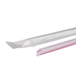 [8,000 ct] Jumbo Straws | Individually Wrapped | Mixed Stripes (0.2" x 7.5") - Image 2