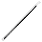 [2,000 ct] 9" Jumbo Straws (5 mm) | Individually Wrapped | Black - Image 3