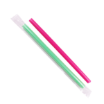 [1,600 ct] Boba Straws | Diagonal Cut | Individually Wrapped - Mixed Color (0.39" x 9") - Image 5