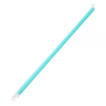 [1,600 ct] Boba Straws | Diagonal Cut | Individually Wrapped | Aqua (0.39" x 9") - Image 3