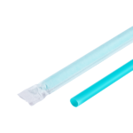 [2,500 ct] Giant Straws | Individually Wrapped | Aqua (0.31" x 9") - Image 2