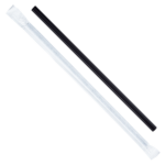 [2,500 ct] Giant Straws | Individually Wrapped | Black (0.31" x 9") - Image 4
