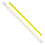 [2,500 ct] Giant Straws | Individually Wrapped | Yellow (0.31" x 9") - Image 4