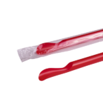 [5,000 ct] Spoon Straws | Individually Wrapped | Red (0.26" x 9.45") - Image 2