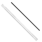 [10,000 ct] Stir Straws | Individually Wrapped | Black (5.75") - Image 4