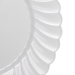 [120 ct] 10.25" White Scalloped Plastic Plates | PS - Image 2