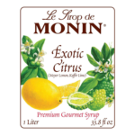 Monin Exotic Citrus Syrup - Plastic Bottle (1L) - Image 4