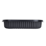 [300 ct] 24 oz Microwaveable Take-Out Box | PP | Black - Image 8