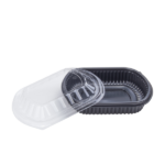 [300 ct] 24 oz Microwaveable Take-Out Box | PP | Black - Image 2