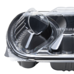 [300 ct] 36 oz Microwaveable Take-Out Box | 2-Compartment | PP | Black - Image 9