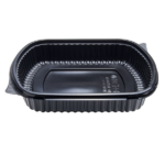 [300 ct] 36 oz Microwaveable Take-Out Box | PP | Black - Image 4