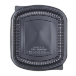 [300 ct] 36 oz Microwaveable Take-Out Box | PP | Black - Image 6